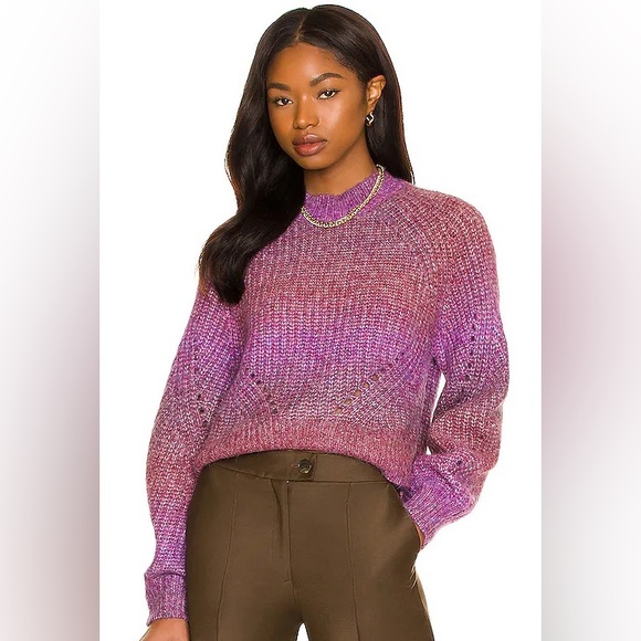 Lovers + Friends Sweaters - Lovers + Friends | NWT | Grady Crew Neck Pullover | Marled Magenta | Size Medium